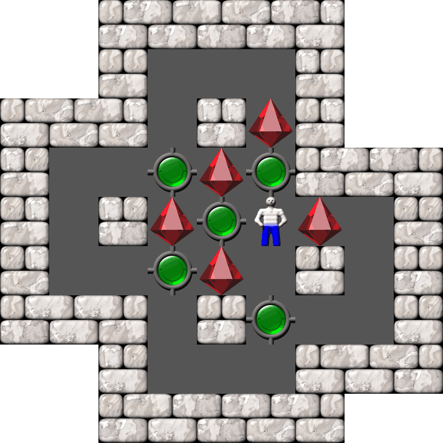 Sokoban Mass Remodel level 2122